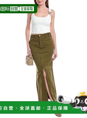 自营 STAUD x Wrangler Maxi裙子-绿色 半身裙包臀裙美国直发奥莱