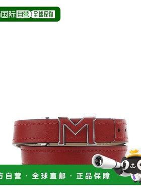 1h可退 香港直邮潮奢 Montblanc 万宝龙 男士 红色皮革手链 12950