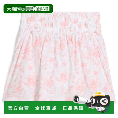 自营Puma Sandy高尔夫半身裙女粉色碎花束腰a字Active DSGL1091-