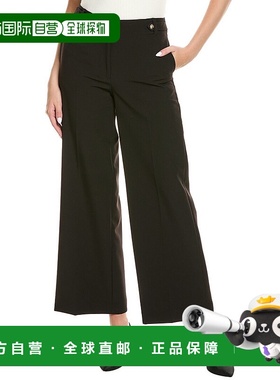 自营 Elie Tahari The Darien Pant-黑色 美国奥莱直发新款阔腿裤