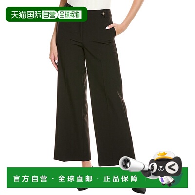 自营 Elie Tahari The Darien Pant-黑色 美国奥莱直发新款阔腿裤