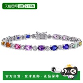 克拉 自营Mimi Max 多色蓝宝石和钻石点缀 TGW 925 纯银