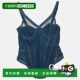 Blue Top Denim Mesh 自营Burberry Corset And Bustier blue