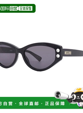自营Moschino Sunglasses Cat Eye Full Rim, Dark Havana Frame