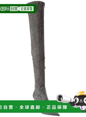 自营Michael Kors Elle Runway Suede Over-The-Knee Boot - grey