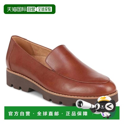 自营Vionic Kensley Loafers Brown Patent Leather Slip-On Shoe