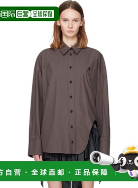 1h可退 香港直邮潮奢 The Attico 女士 棕色 Diana 衬衫 251WCH00