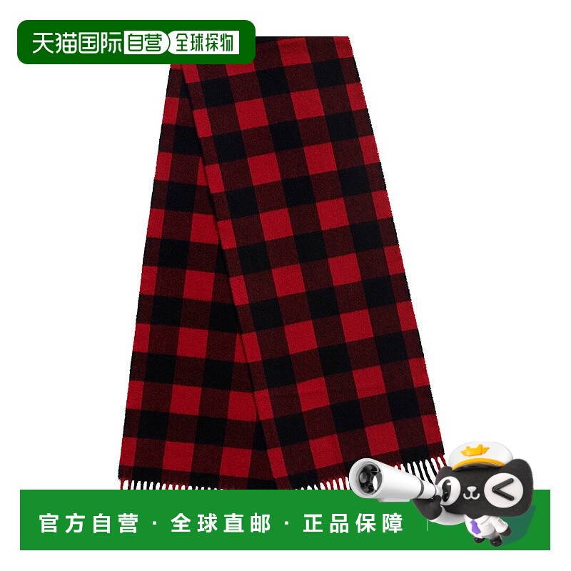 自营Faherty再生羊绒格子围巾-红色 美国奥莱直发