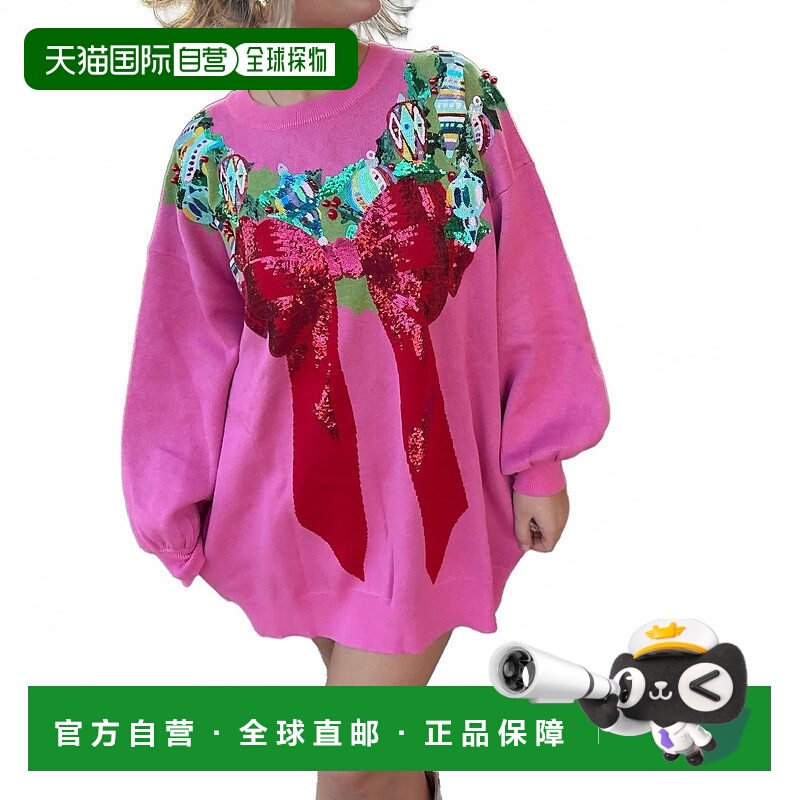 自营queen of sparklesWomen's Multi Wreath Around Neck Sweate