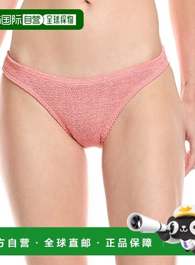 自营 bond-eye swim邦德眼游泳标志短比基尼底部-粉红色 美国奥莱