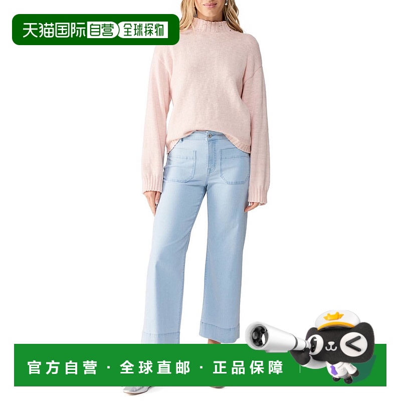 自营sanctuaryMarine Crop Straight Leg Jeans In Ultra Pale -