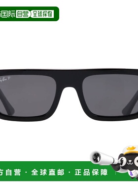 自营ray-banRay Ban Lukas Bio-Based Polarized Black Rectangul