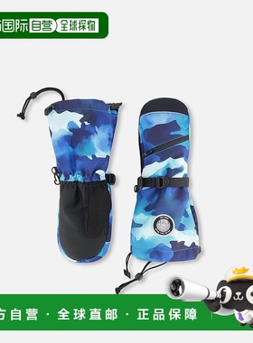 自营 deux par deux冬季手套Teknik青绿色迷彩-青蓝色迷彩 美国奥