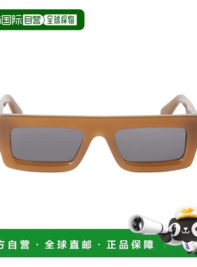 自营 off-white米白色安大略长方形太阳镜-泥灰色 美国奥莱直发