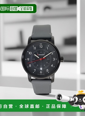 自营 Wenger Swiss Army 男式 01.1641.120 Avenue 灰色表盘手表