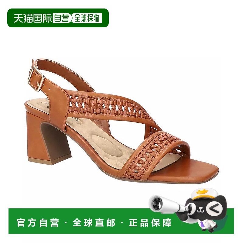 1小时内可退 【美国直邮】easy street 女士 凉鞋粗跟外穿休闲 百