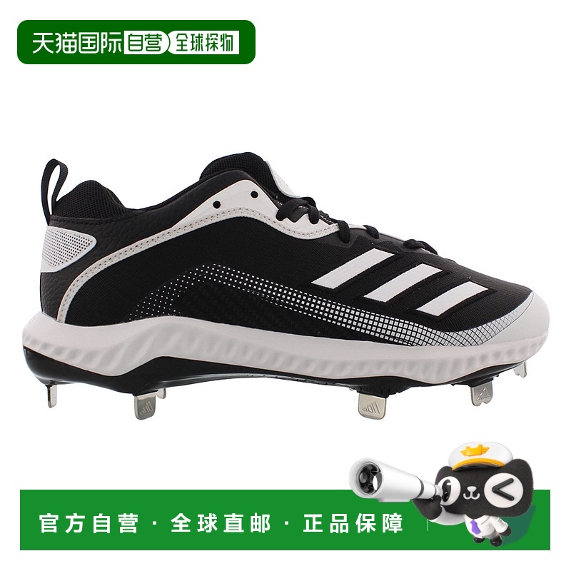 美国直邮Adidas阿迪达斯男子专业比赛训练钉鞋黑色长钉透气足球鞋