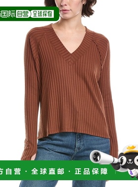 自营Red Haute V-Neck Sweater - brown 美国奥莱直发