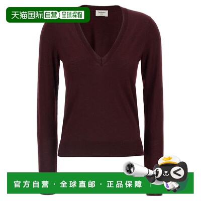 自营Saint Laurent Women's Wool Sweater - bordeaux 美国奥莱直