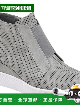 自营 Journee Collection 女士 Clara 坡跟运动鞋 - 灰色 美国奥