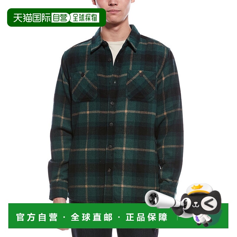 自营weatherproof vintage防风复古无衬里衬衫夹克-绿色 美国奥莱
