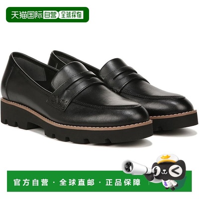 自营Vionic Cheryl II Loafers Women's Black Leather Round Toe