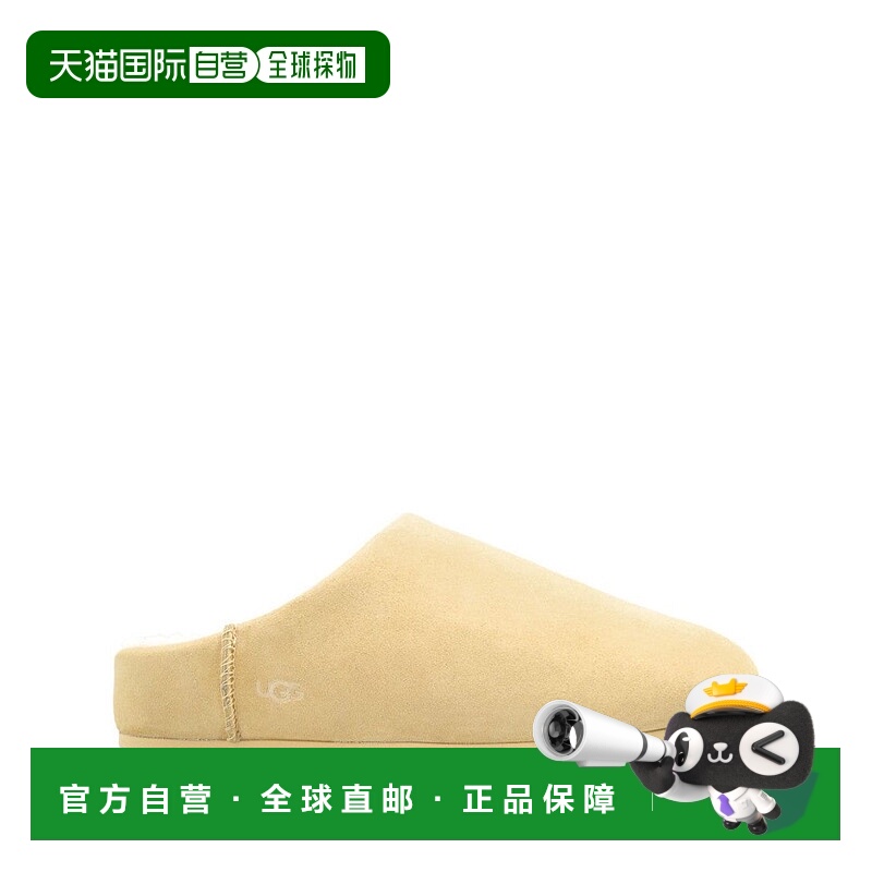 自营uggSlip-On Sandals With Suede Leather Upper - brown 美国