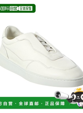 自营Reiss Cruz Elasticated Lace Leather Sneaker - white 美国