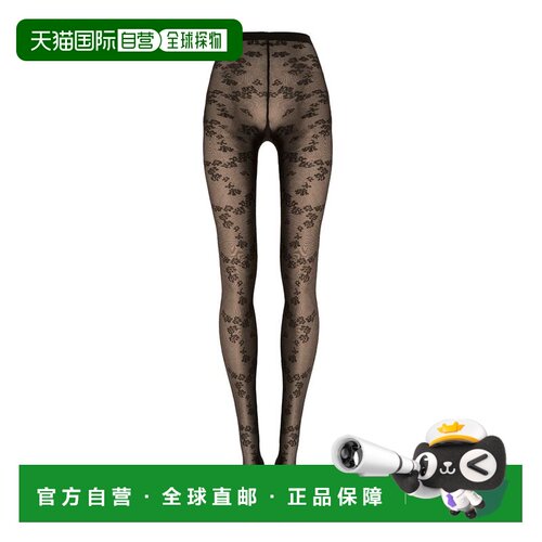 自营wolfordFloret Tights - black 美国奥莱直发性感