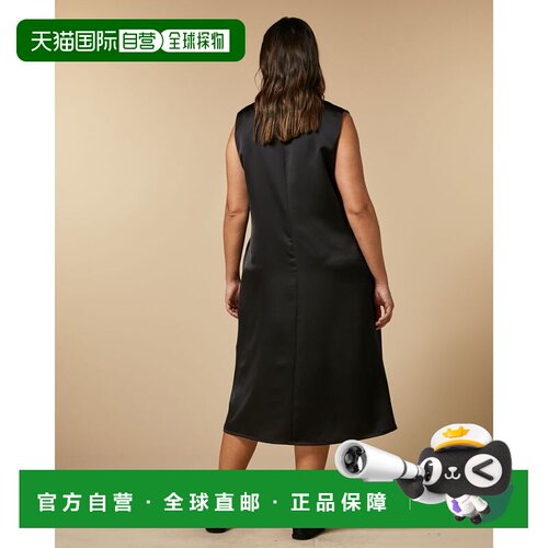 自营marina rinaldi果断 - 黑色 美国奥莱直发连衣裙