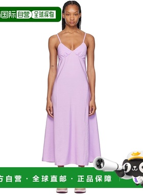 1h可退 香港直邮潮奢 MAISON KITSUNE 女士 紫色连衣裙 MW01604WF
