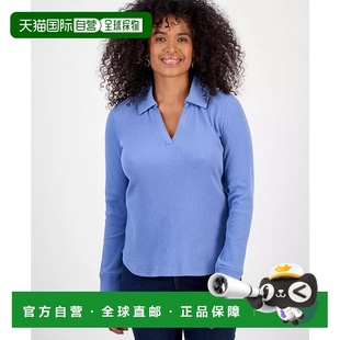 女士 1h可退 长袖 style Polo衫 上衣 美国直邮