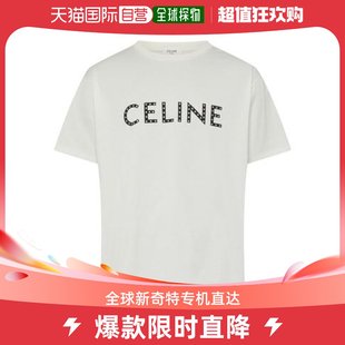 男士 celine T恤纯棉圆领 美国直邮 上装