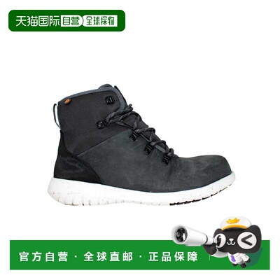 自营Bogs Cypress蕾丝复合安全脚趾深灰色78921CT-011-011女式黑