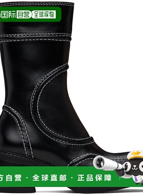 1h可退 香港直邮潮奢 miista 女士 黑色 Malene 中筒靴 E82623