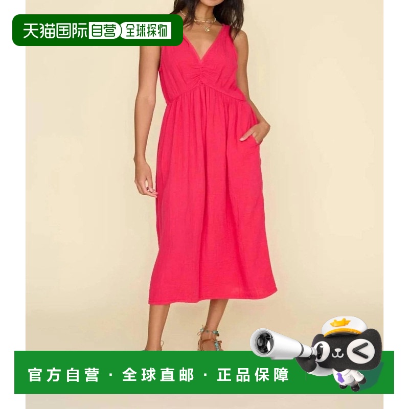 自营 xirenaFaedra连衣裙在Fuchsia-紫红色 美国奥莱直发