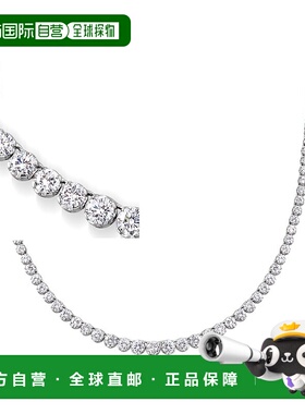 自营 Ross-Simons 925 纯银渐变 CZ 网球项链 - 16 英寸 美国奥莱