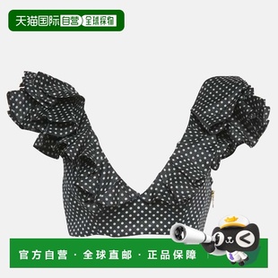 自营Zimmermann Black Polka Dots Linen Painted Heart Cascade