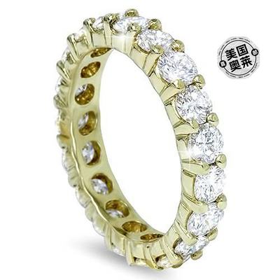 pompeii33ct Diamond Eternity Ring 14K Yellow Gold - 14k yell