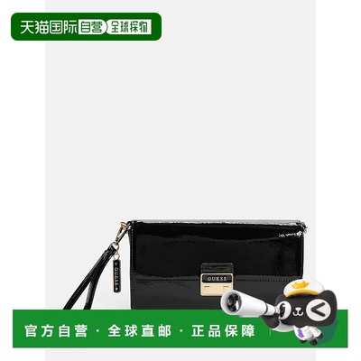 自营guessElise Clutch - black snakeskin 美国奥莱直发斜挎包