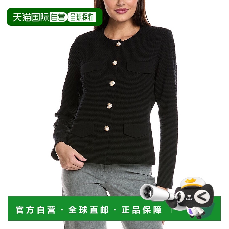 自营st. johnSt.John Punto Riso针织夹克-黑色 美国奥莱直发