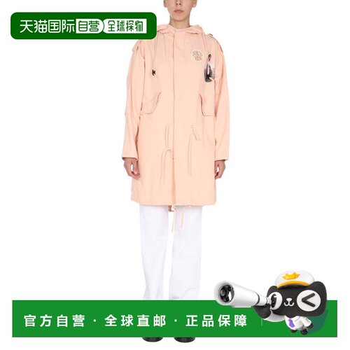 自营raf simonsConcealed Button Parka - neutrals 美国奥莱直发