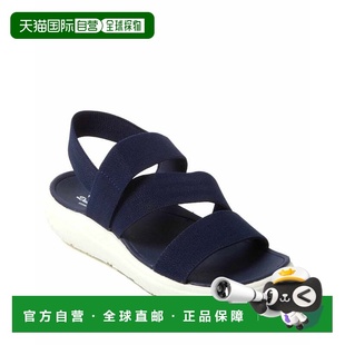自营Dearfoams Women's Emilia Elastic Gore Strappy Sandal - n