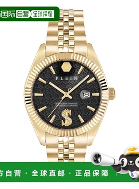 自营philipp pleinDate Superlative Crystal Watch - gold/gold/