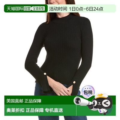 自营Ted Baker Mock Neck Sweater - Black 毛衣美国直发奥莱