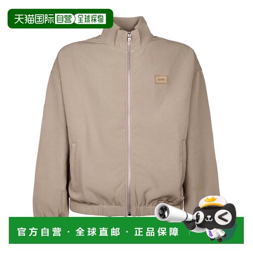 自营amiri极简主义高领Patch Cady Track夹克-灰色 美国奥莱直发