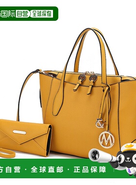 自营 mia k collectionBruna Women's Tote Bag with Wallet Set