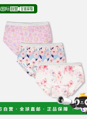 自营deux par deuxPrinted Boyshort Panties (Pack Of 3) in Org