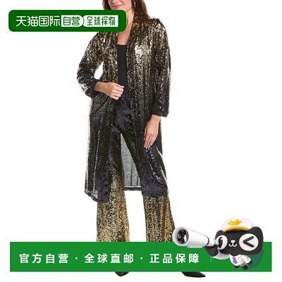 自营johnny was约翰尼是Selya Sequin Duster-海军 美国奥莱直发
