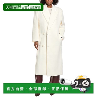 Wool Oversized Blend Coat 美国奥 自营Bardot white Classic